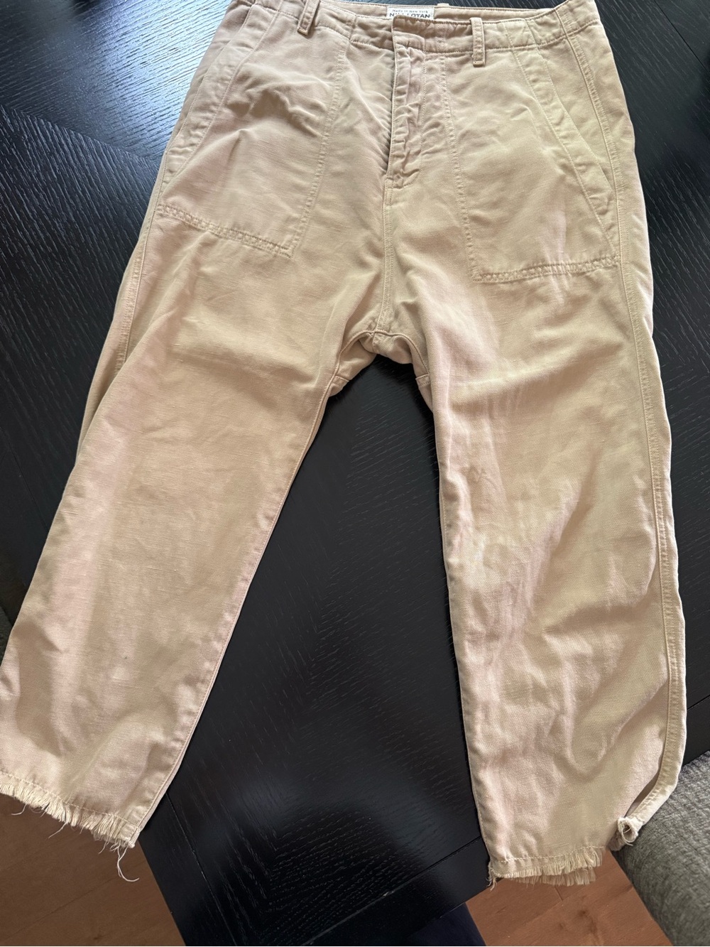 Nili Lotan Light Tan Carpenter Trousers